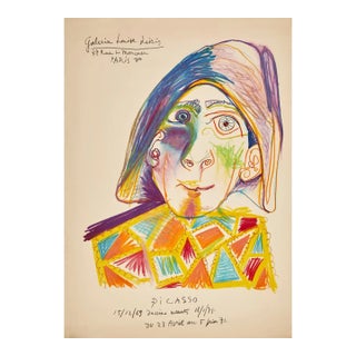 After Pablo Picasso (Spanish, 1881-1973), Exhibition Poster for Galerie Louise Leiris, 1971 For Sale