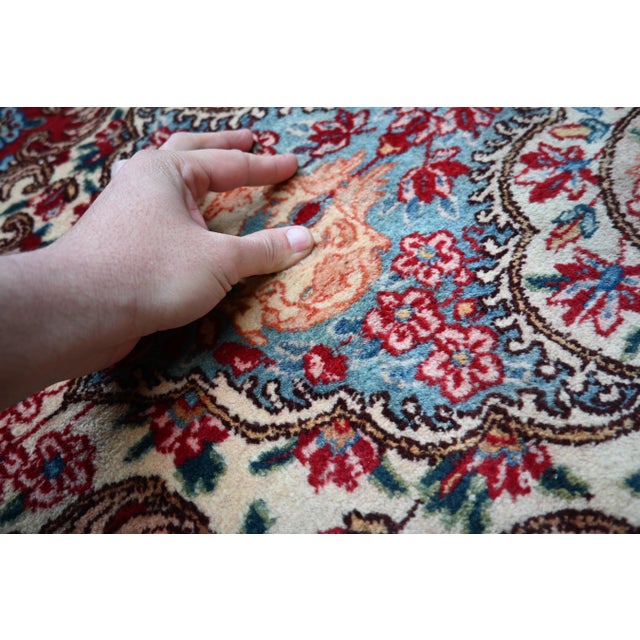 1970s 1960s Persian Tabriz Hand Knotted Rug 10x13 For Sale - Image 5 of 6