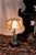Late 19th Century Eclectic Bronze Woman Lamp With Popsicle Stick Shade For Sale - Image 10 of 17
