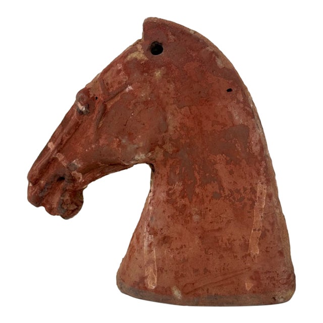 Han Dynasty Antique Chinese Pottery Horse Head Funerary Tomb Figure For Sale