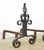 French Pair of Antique French Wrought Iron Andirons For Sale - Image 3 of 9