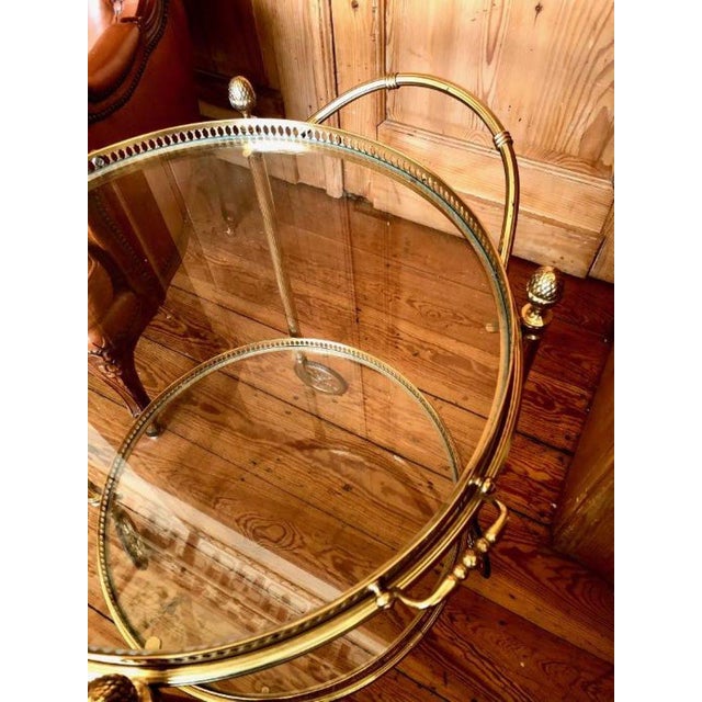 Vintage Brass Serving Trolley, 1950s For Sale - Image 12 of 18