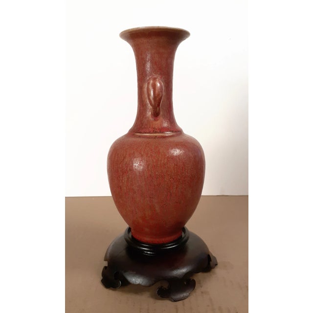 Early 20th Century Chinese Porcelain Flambe Fengweizun For Sale - Image 4 of 11