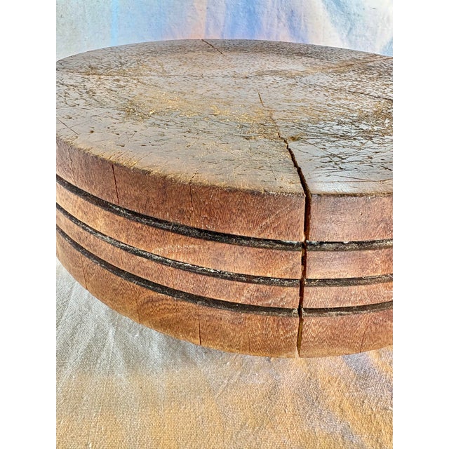 Early 20th Century Wood Tuk-Away Butcher Block For Sale - Image 4 of 12