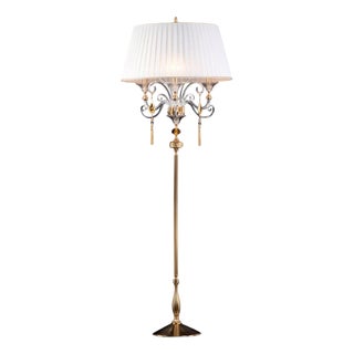 Collection Dubai Floor Lamp in Metal and Crystal by Jago For Sale