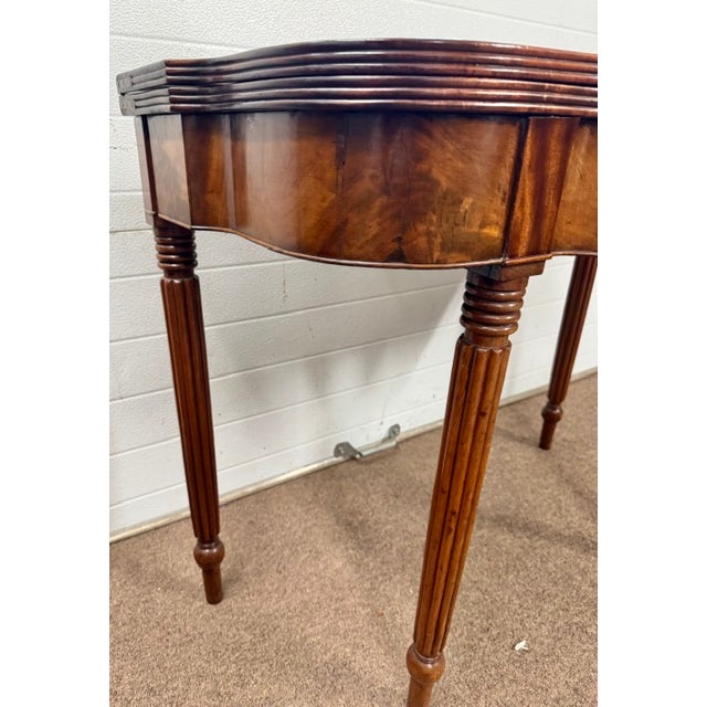 Antique American Early 19th Century Mahogany Sheraton Card or Game Table For Sale - Image 11 of 11