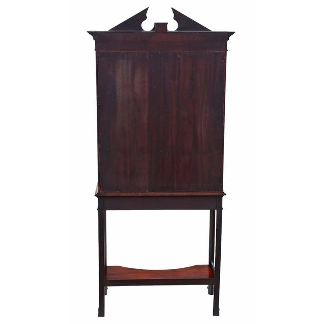 Antique Mahogany Display Cabinet from Edwards & Roberts, 1800s For Sale - Image 6 of 12