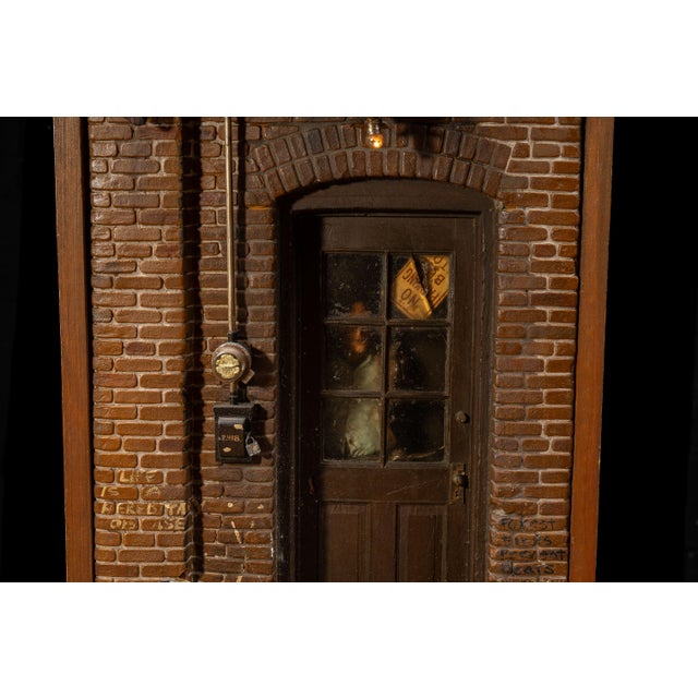 Michael Garman Back Door Illuminated Cityscape Diorama For Sale In Chicago - Image 6 of 18
