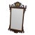 Late 20th Century Henkel Harris Mahogany Chippendale Shell Mirror Looking Glass #29 Stain For Sale