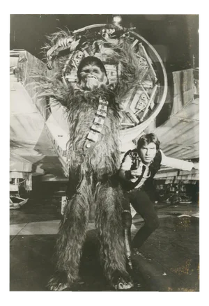 Star Wars Film Still Chewbacca and Luke, 1977, Photograph