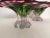 1960s Mid-Century Modern, Art Glass Pedestal Centerpiece Bowl, Leaf or Fish Shape in Pink, Green, Clear For Sale In Philadelphia - Image 6 of 13