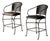 Iron and Faux Leather Stools For Sale