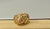 Modern Gold and Ruby 14 Karat Yellow Gold Ring Vintage Unisex, Size 9.5 For Sale - Image 3 of 8