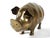 Mid-Century Modern Vintage Brass Hog Sculpture Bank For Sale - Image 3 of 6