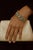 Bochic “Vintage Retro” Diamonds & Emeralds Bracelet Set In 18K Gold & Silver For Sale In New York - Image 6 of 14