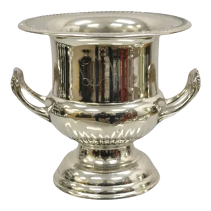 Vintage Regency Style Silver Plated Trophy Cup Champagne Chiller Ice Bucket