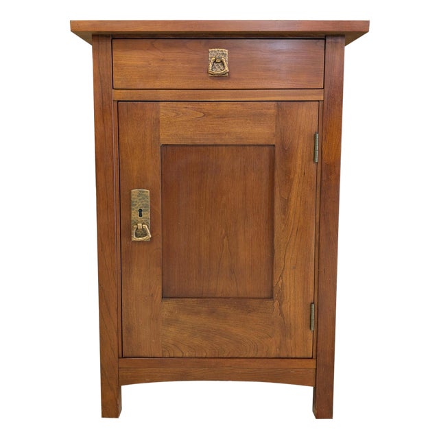Stickley Mission Cherry Wood Cabinet Hinged For Sale