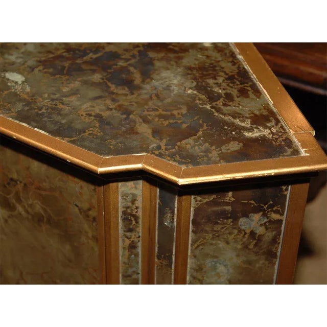 1960s Mid Century Vintage Mirrored Corner Cabinet For Sale - Image 5 of 7