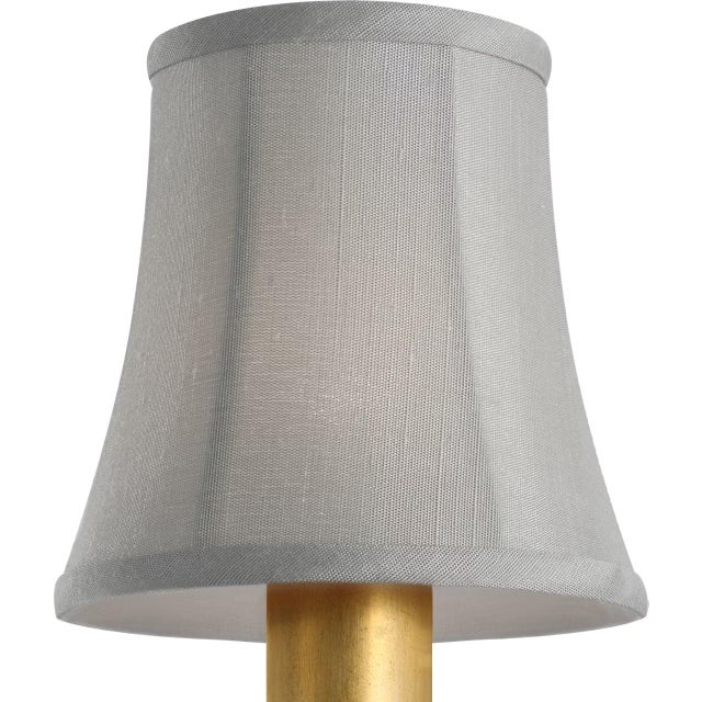 Traditional Visual Comfort Signature 4" Mist Silk Bell Empire Shade For Sale - Image 3 of 3