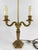 Vintage Louis XVI Style Gilt Metal Two-Light Candelabra Table Lamp For Sale - Image 11 of 18