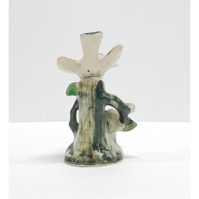 Vintage 1960s Hand Painted Porcelain Messenger Bird Figurine For Sale - Image 4 of 6
