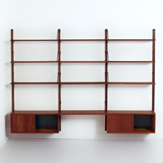 Cado Royal Modular Wall Unit in Teak by Poul Cadovius for Cado, 1960s, Set of 9 For Sale - Image 4 of 10