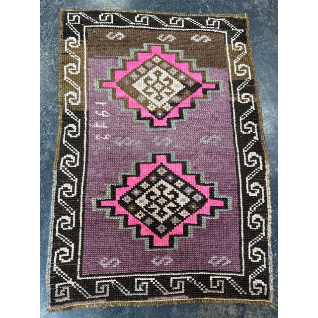 Early 21st Century Turkish Yastik Rug 1'10" x 2'6" For Sale - Image 5 of 5