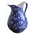 Early 20th Century Blue Calico Large Pitcher For Sale