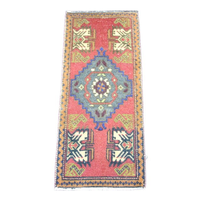 Vintage Tribal Turkish Oushak Rug For Sale