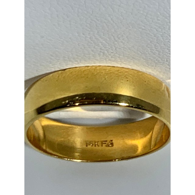 5.75 mm 14K Yellow Gold Light Domed Comfort Fit Wedding Band Size 12, Estate This timeless style adds a Light classic...
