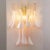 Large Petal Wall Light in Pink Murano Glass with White Decoration, Italy, 1990s For Sale - Image 9 of 12
