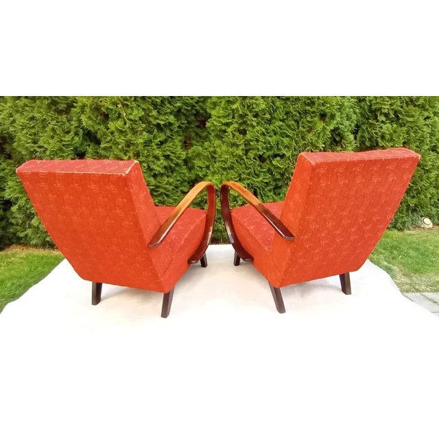 Set of Armchairs attributed to Jindrich Halabala for Up Závody, 1950s For Sale - Image 6 of 13