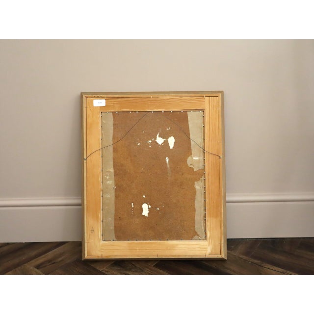 Mid-Century Modern 'Morning at the Window' Swedish Expressive Figurative Interior Oil Painting, Framed For Sale - Image 12 of 12