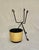 1950s Vintage Mid-Century Modern Atomic Age Plant Stand With Ceramic Pottery, Circa 50s For Sale - Image 5 of 12