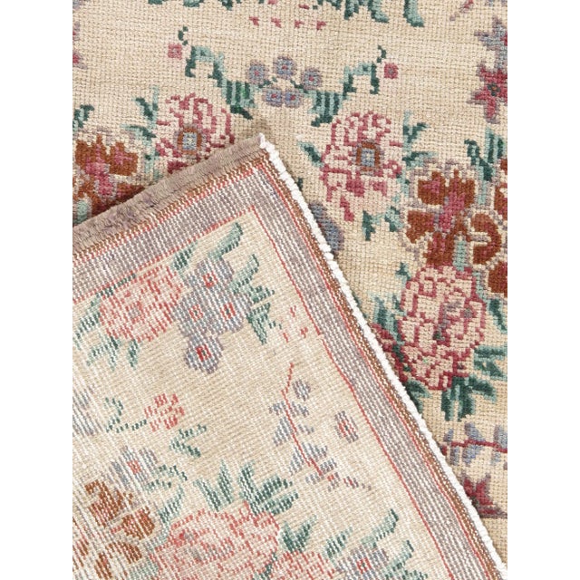 Vintage Turkish Oushak Area Rug 2'10" X 4' For Sale - Image 4 of 5