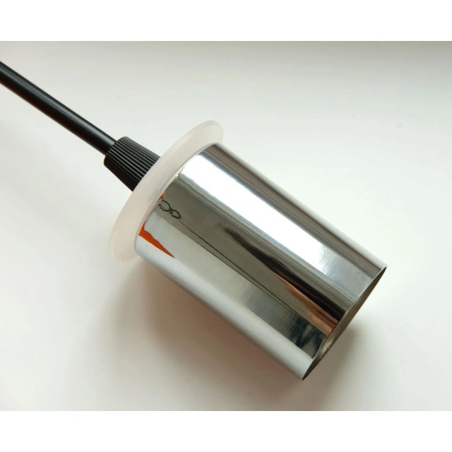 Orange Glass Trumpet Pendant Light by Peill & Putzler, 1960s For Sale - Image 6 of 7