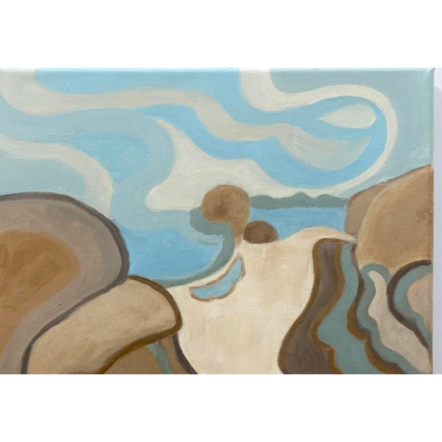 Abstract “Tide Pool” Oil on Linen by Nancy M. Vignola - For Sale - Image 3 of 7