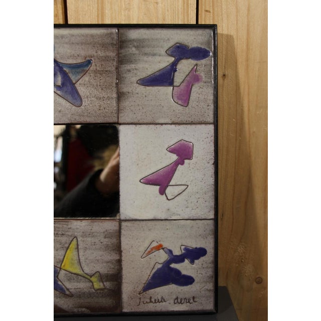 1950s Mirror by Juliette Derel Vallauris, 1950s For Sale - Image 5 of 7