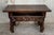 20th Century Spanish Carved Table with Iron Stretchers and Drawer For Sale - Image 11 of 18