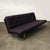 Kho Liang Ie three-seat in purple. The sofa shows traces of wear; overall the upholstery is good except for some damage...