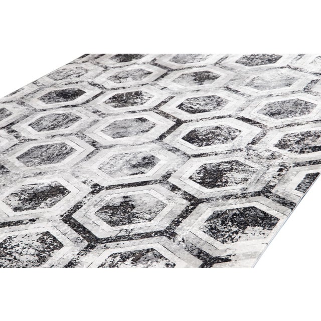21st Century Modern Wool and Silk Rug For Sale - Image 12 of 13