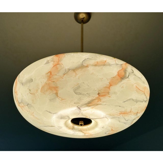 Art Deco Pendant Light in Uranium Glass, 1930s For Sale - Image 17 of 18