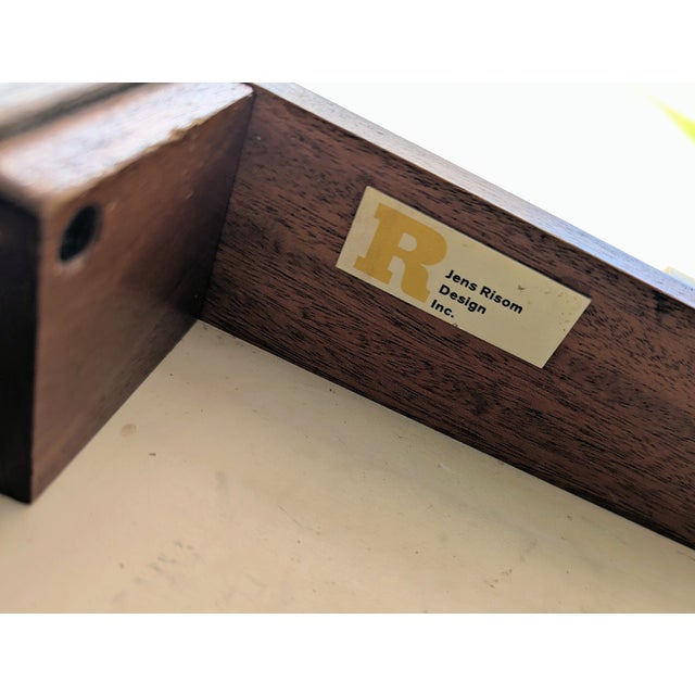 Mid 20th Century Jens Risom Walnut Executive Desk For Sale - Image 18 of 18