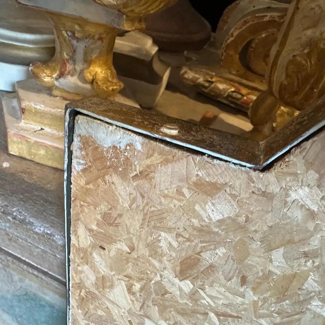 Mid-Century Modern 1950s Gio Ponti Style Mid-Century Modern Brass Italian Wall Mirror For Sale - Image 3 of 15