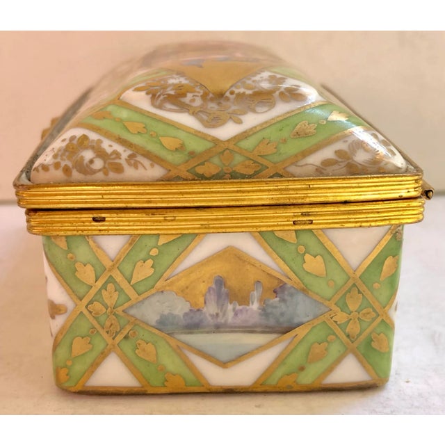 Ceramic 19th C. French Parisian Putties Porcelain Box For Sale - Image 7 of 9