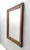 Vintage Rectangular Wall Mirror in Beech and Walnut Frame, Italy, 1940s For Sale - Image 4 of 13