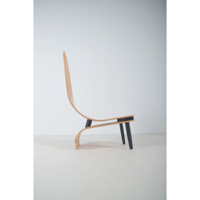 Danish Lounge Chair in Wood For Sale - Image 3 of 11