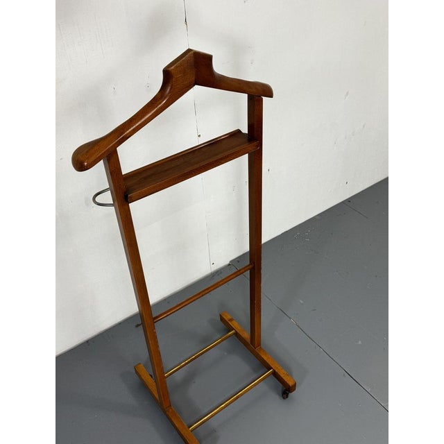 Mid-Century Modern Italian Beech Dressboy Valet Stand, 1960s For Sale - Image 9 of 15