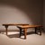 Vintage Rustic Bench with Stool and Coffee Table in Elm, 1980s, Set of 3 For Sale - Image 11 of 15