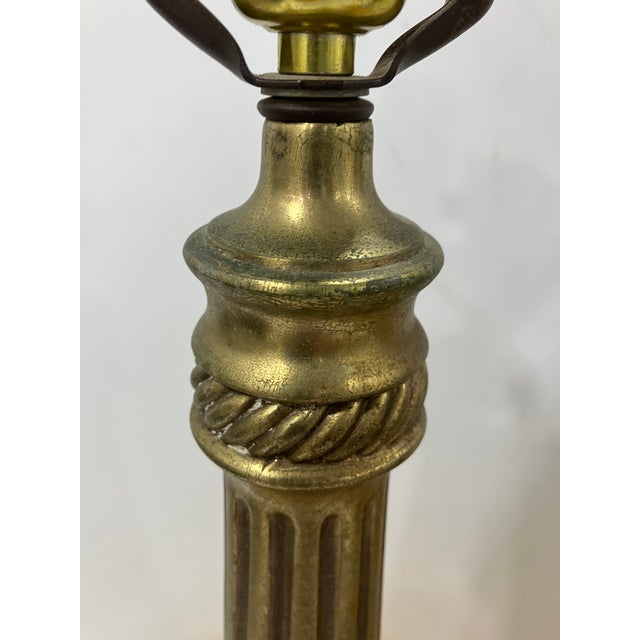 Vintage Amber Glass Lamps - a Pair For Sale In Boston - Image 6 of 11